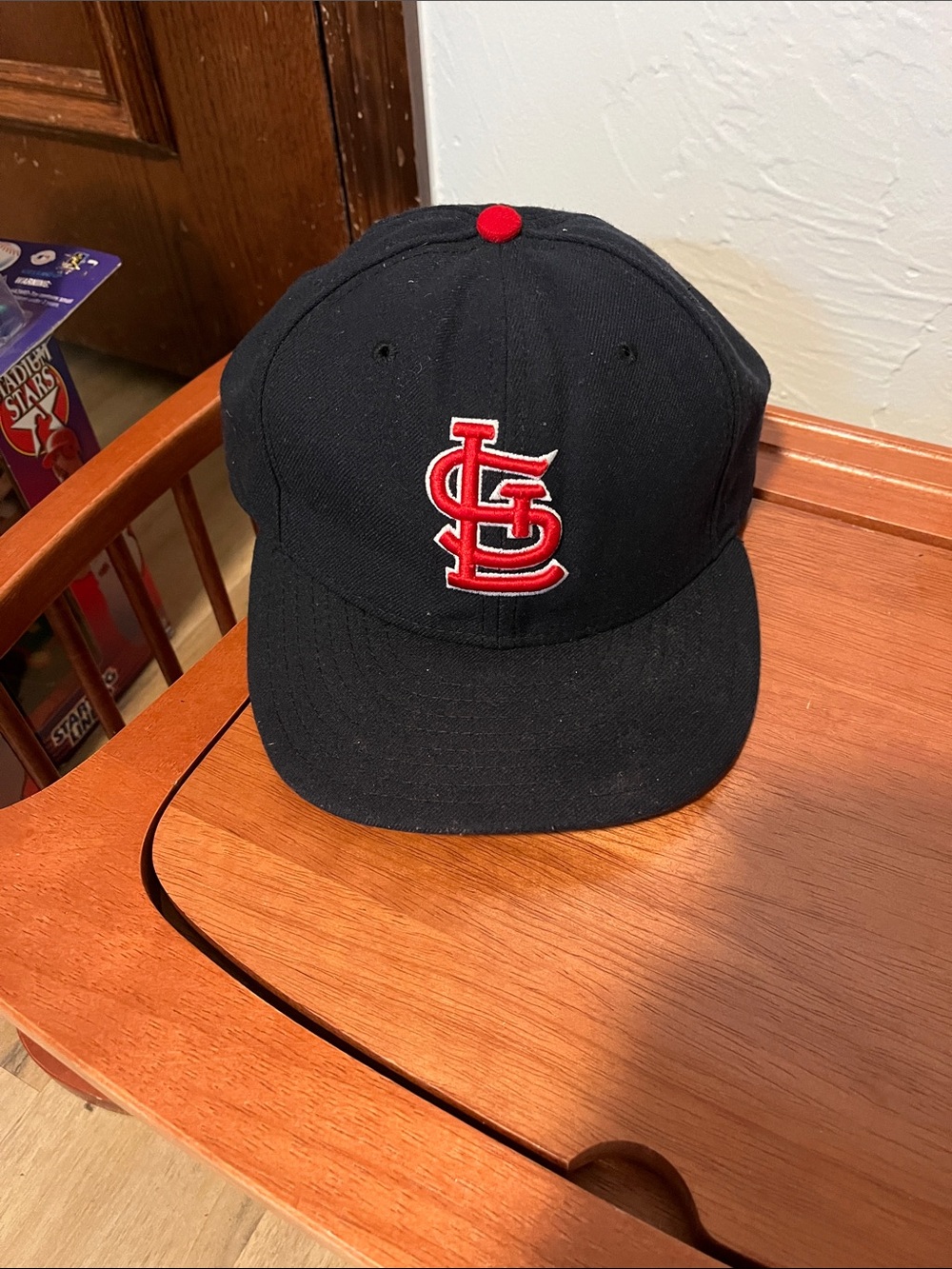 New Era Black and Red St. Louis Baseball Hat